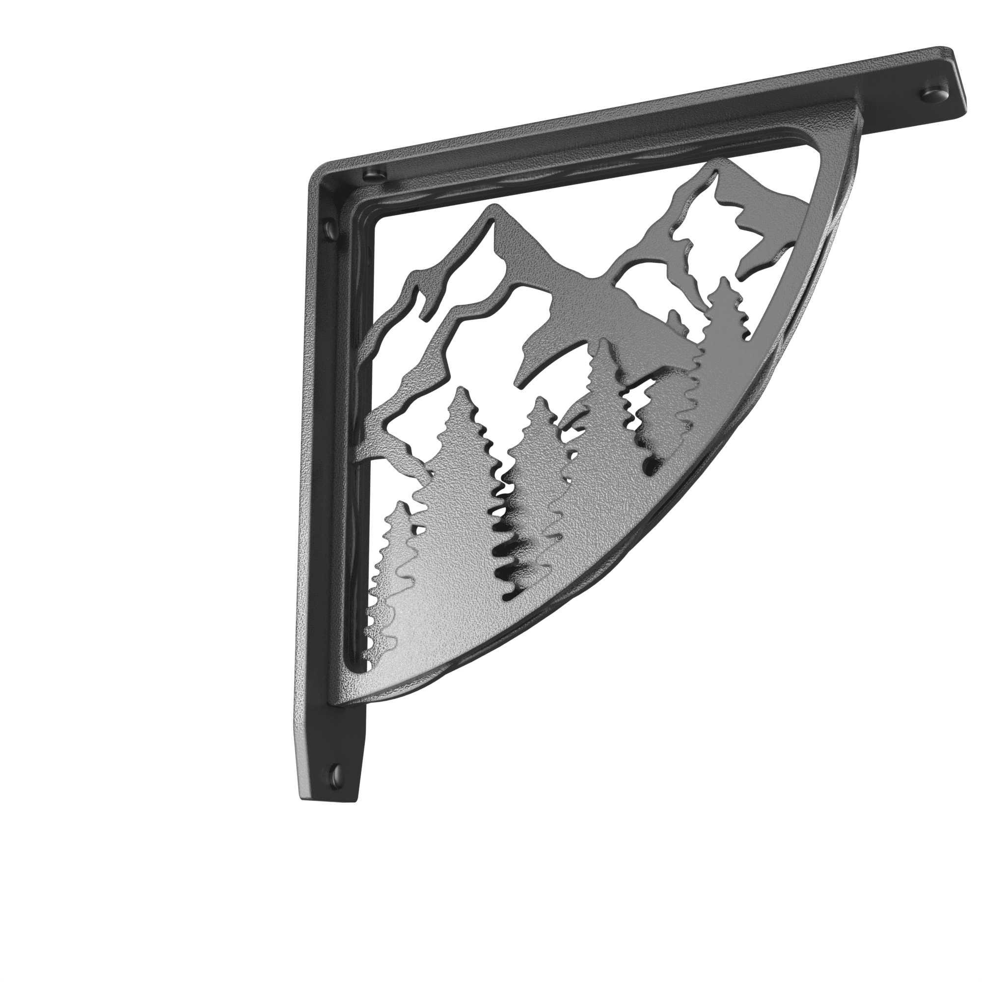 Bulls Bay Heavy Duty Steel Fireplace Mantel Brackets, Floating Shelf