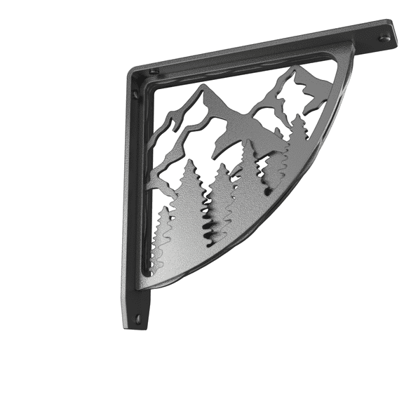 Bulls Bay Heavy Duty Steel Fireplace Mantel Brackets, Floating Shelf, Countertop Support - 8" x 8" x 2"
