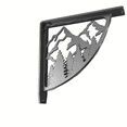 thumbnail image 1 of Bulls Bay Heavy Duty Steel Fireplace Mantel Brackets, Floating Shelf, Countertop Support - HAND WELDED - 10" x 10" x 2", 1 of 3