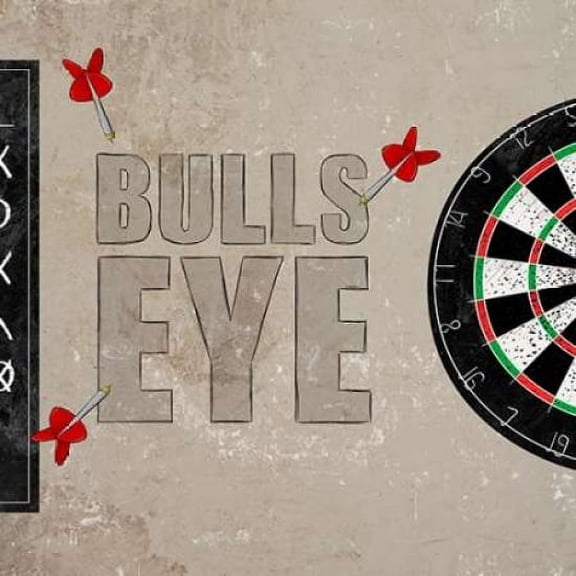 Bulls Eye Poster Print by SD Graphics (12 x 12)