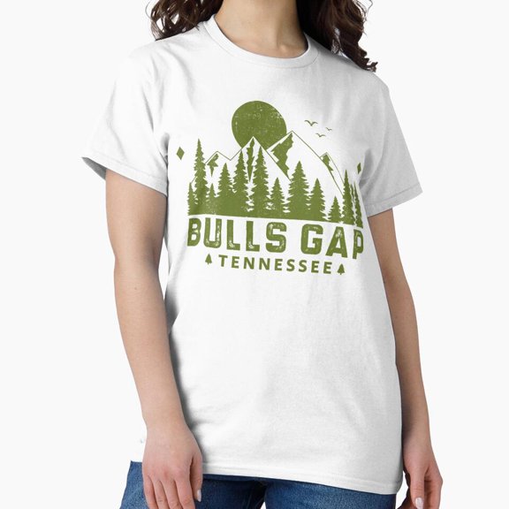 Bulls Gap Tennessee Mountain Souvenir Retro T-Shirt