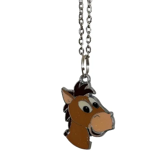 Bullseye Horse Cartoon Character Pendant Necklace
