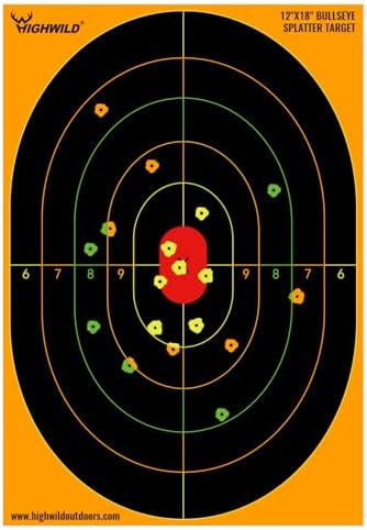 Bullseye Splatter Paper Targets - Splash Effect of Multiple Colors ...