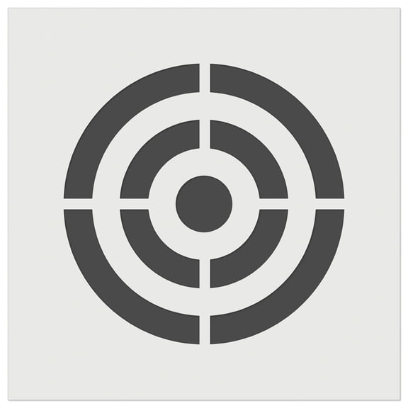 Bullseye Target DIY Cookie Wall Craft Stencil - 3.5 Inch