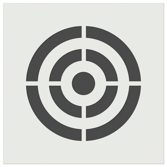 Bullseye Target DIY Cookie Wall Craft Stencil - 5.5 Inch