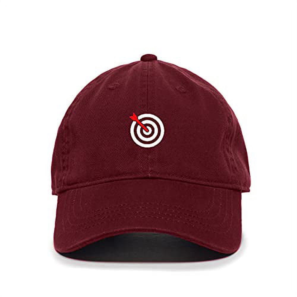 Target Hats Bullseye Target with Arrow Baseball Cap Embroidered Cotton Adjustable ...