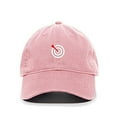thumbnail image 1 of Bullseye Target with Arrow Baseball Cap Embroidered Cotton Adjustable Dad Hat Light Pink, 1 of 1