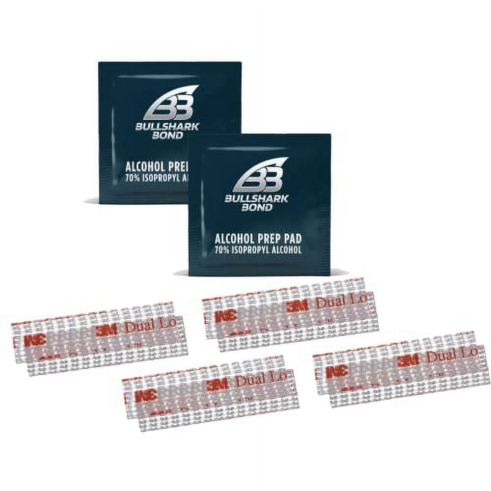 Bullshark Bond 4 Sets (8 Strips) EZ Pass/IPass/Toll Tag Tape Mounting