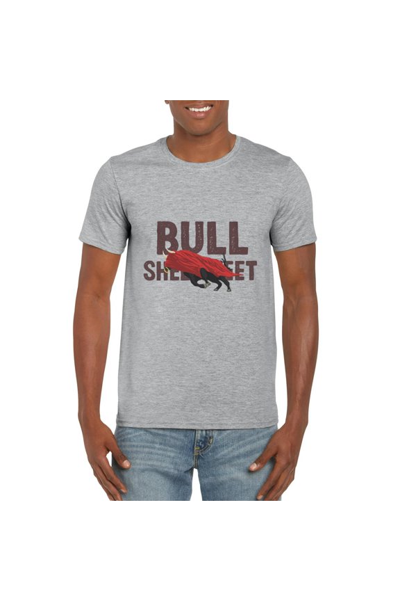 Bullsheet Funny Sarcastic BS Exaggeration Humor Graphic T-Shirt Design, for men & women, up to size 5XL
