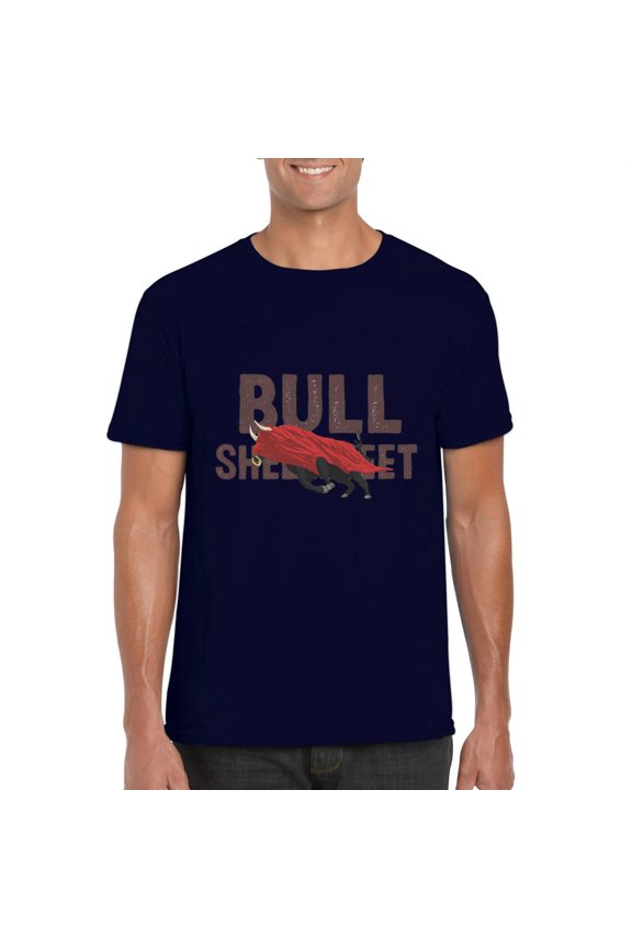 Bullsheet Funny Sarcastic BS Exaggeration Humor Graphic T-Shirt Design, for men & women, up to size 5XL