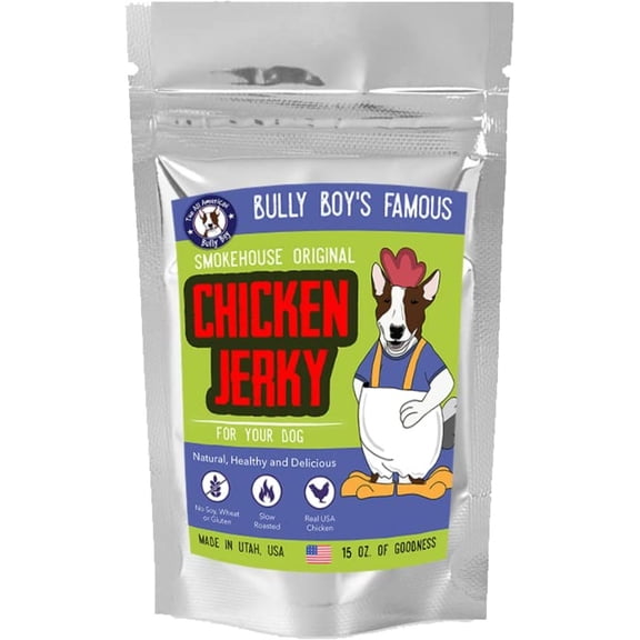 Bully Boy Pets USA Made Smoked Gourmet Dog Jerky Treat 12oz Chicken Sticks (Pack of 13)