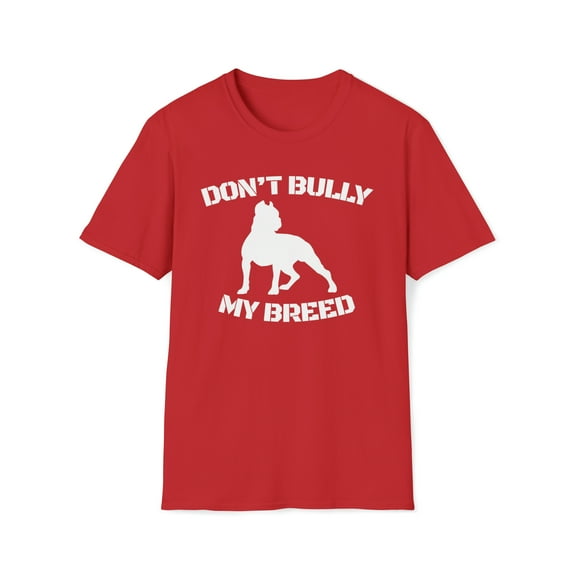 Bully Breed, Gildan Unisex Softstyle T-Shirt, Bulldog Graphic Tee, S-3XL