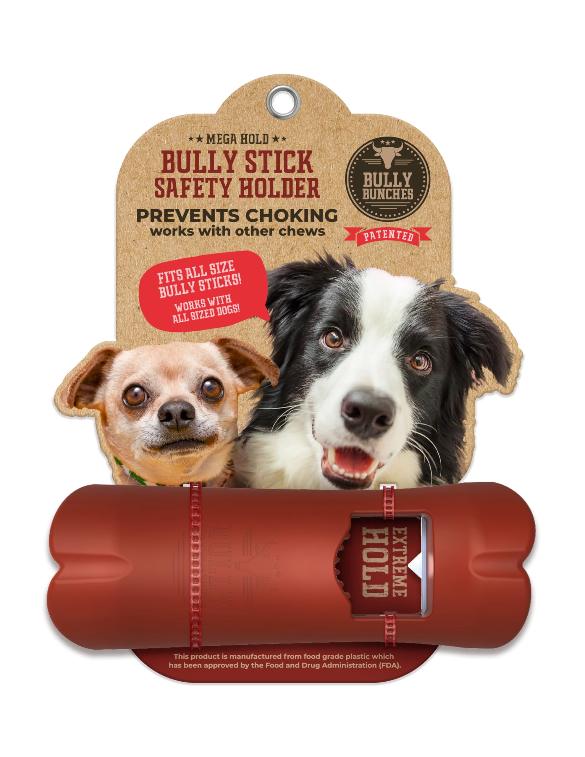 Curated visual reference: Gallery Detail: Bully Bunches Megaitsc Hold Anti Choking Bully Stick Safety Holder