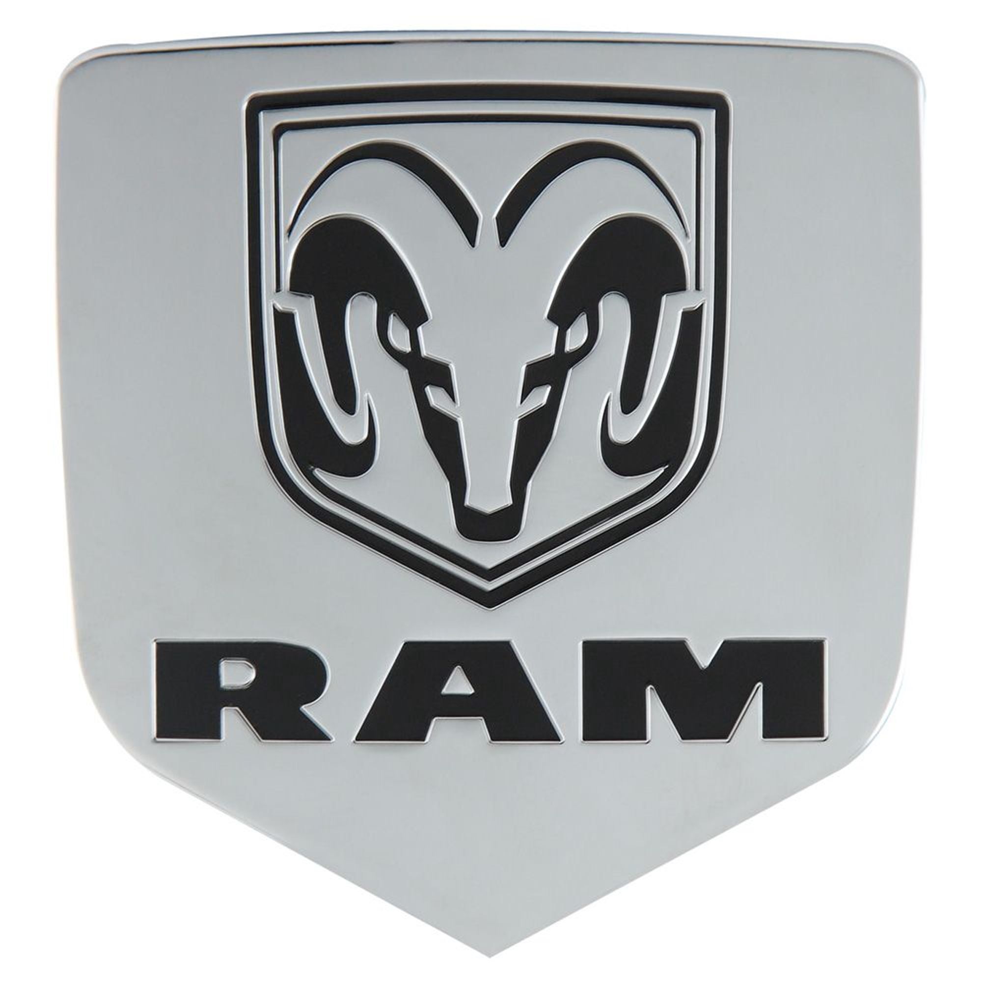 Bully CR-311 Licensed Dodge RAM Logo Truck Trailer Tow Hitch Receiver Cover Exterior Accessories fits 2 Inch Receivers and Plugs - Genuine Licensed Accessory