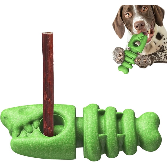 Bully  Holder for Dogs - Anti  Device for Large & Medium Dogs,  Durable   with Peanut Butter Grooves, Durable   for Aggressive Chewers
