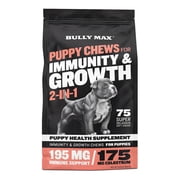 Bully Max Immunity & Growth Turkey Flavor Soft Chews for Puppies, 10.6 oz. Bag