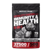 Bully Max  9-in-1 Vitality Chews for Immunity & Health Supplement for Dogs, 10.6 oz. Bag