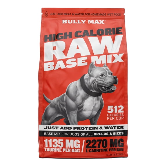 Bully Max High Calorie Raw Base Mix for Dogs, 5 lb. Bag (Makes 15 lbs.)