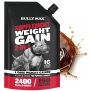 Bully Max 2-in-1 Weight Gainer Bacon Flavored Liquid Supplement for Dogs, 16 fl. oz. Pouch