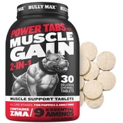 Bully Max Muscle Gain Chewable Tablets for Puppies and Adult Dogs, 30 ct. bottle
