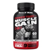 Bully Max Muscle Gain Chewable Tablets for Puppies and Adult Dogs, 60 ct. Bottle
