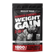 Bully Max Weight Gain Soft Chews for Dogs, Chicken and Bacon Flavor, 10.6 oz. Bag