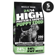Bully Max 24/14 High Protein & Growth Lamb Flavored Dog Food for Puppies, 5 lb. Bag