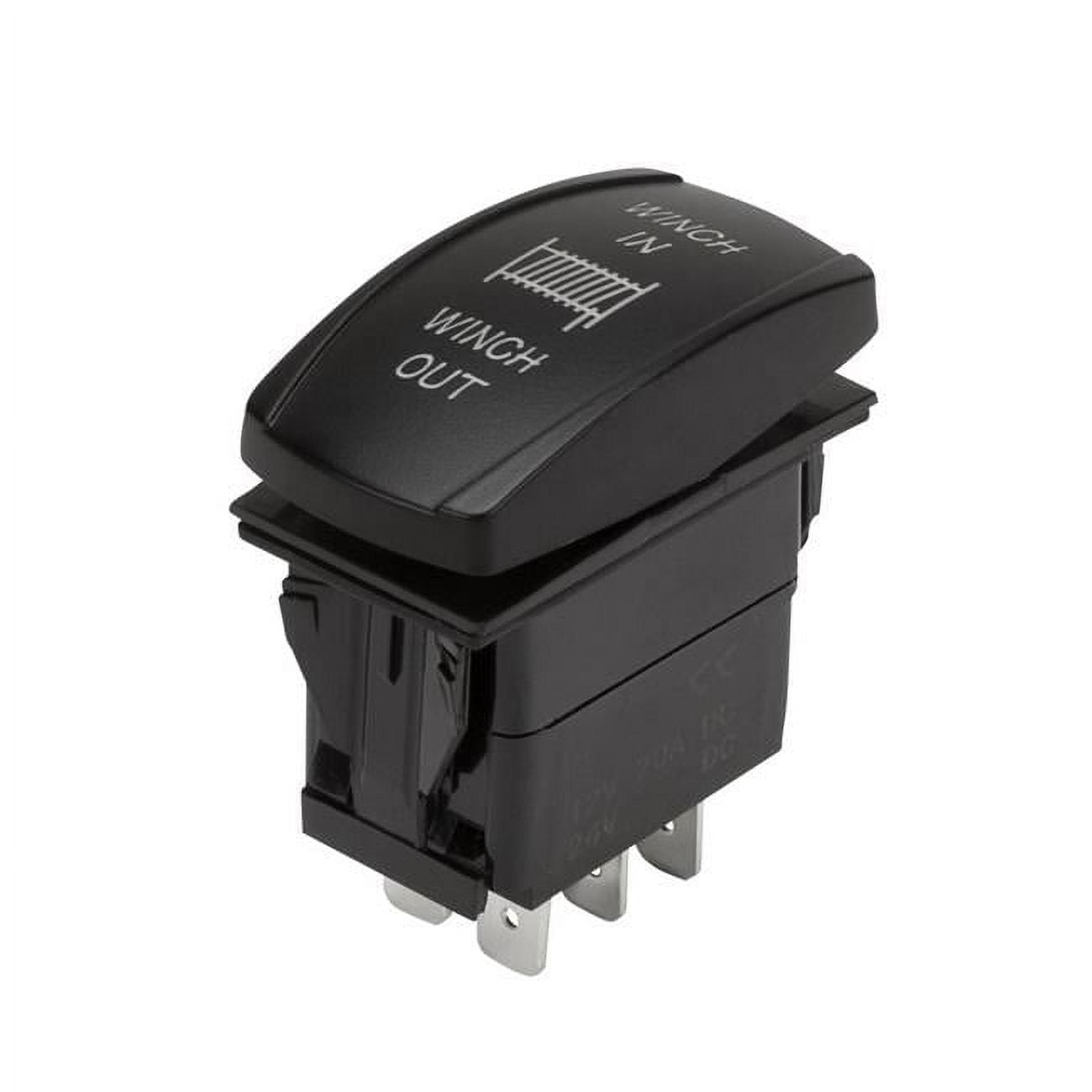 Bully PL-SW83W 4.75 in. Winch In - Out Etched Rocker Switch, White ...