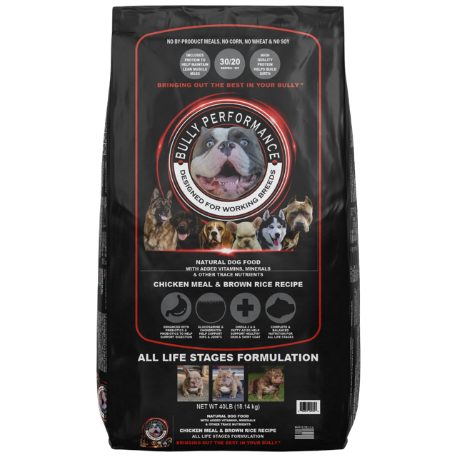 Bully Performance All Life Stage Dry Dog Food 40lb