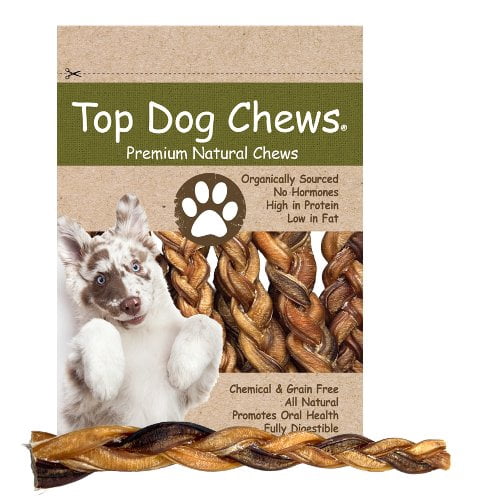 Bully Stick 12" Braided Dog Treat - 5 Pack