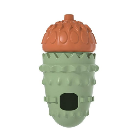 1 PC Interactive Puzzle Dispenser Toy for Dogs, Quacking Dog Slow Feeder Treat Dispensing Rolling Toys for Dogs Leakage Duable Food Squeaky Dog Toys