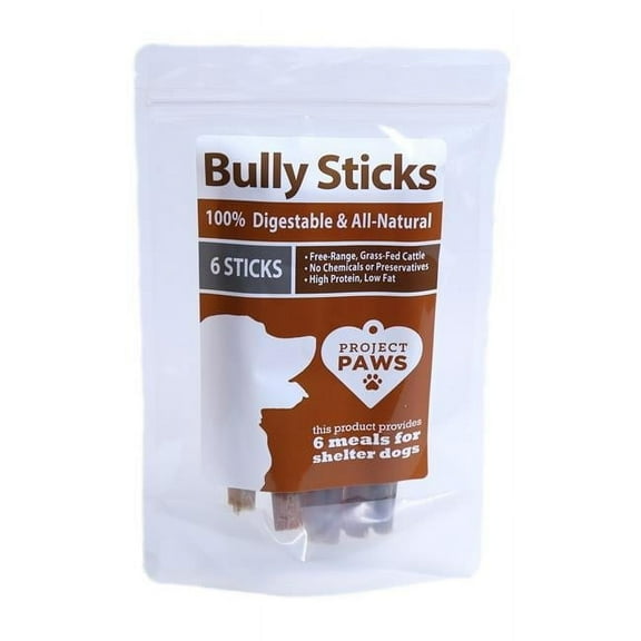 Bully Sticks for Dogs - 6 Count