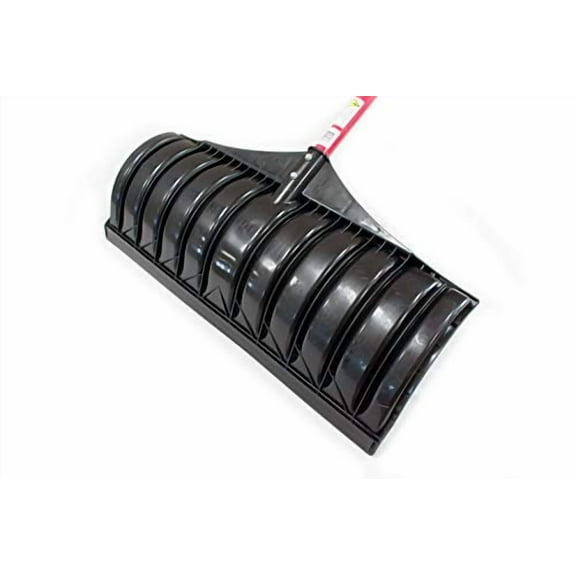 Bully Tools 27 Poly Snow Pusher with Fiberglass Handle and Poly D-Grip