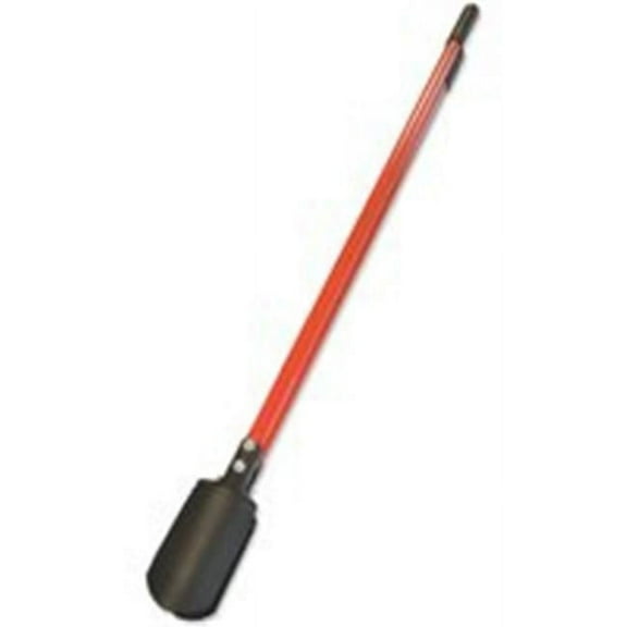 Bully Tools 5.5 Inch Post Hole Digger with Fiberglass Handle, Red