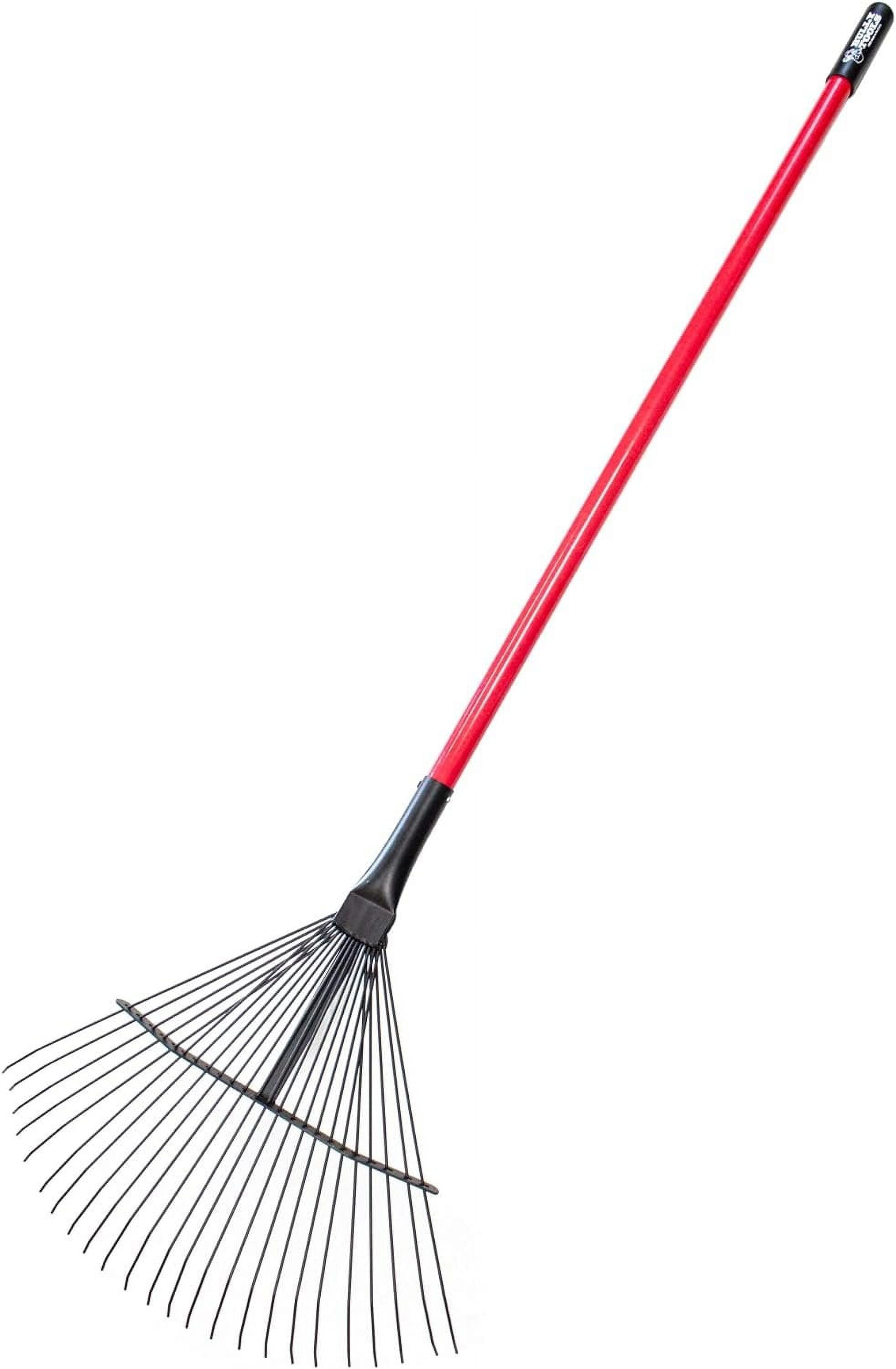 Bully Tools 92312 Leaf & Thatching Rake with Fiberglass Handle & 24 ...