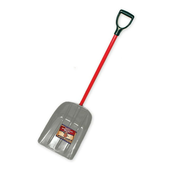 Bully Tools 92402 Aluminum and Nylon Mulch/Snow Scoop with Fiberglass D-Grip Handle