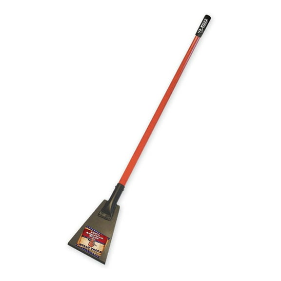 Bully Tools 92426 7-Gauge 7-Inch Scraper with Fiberglass Long Handle, Beveled Head