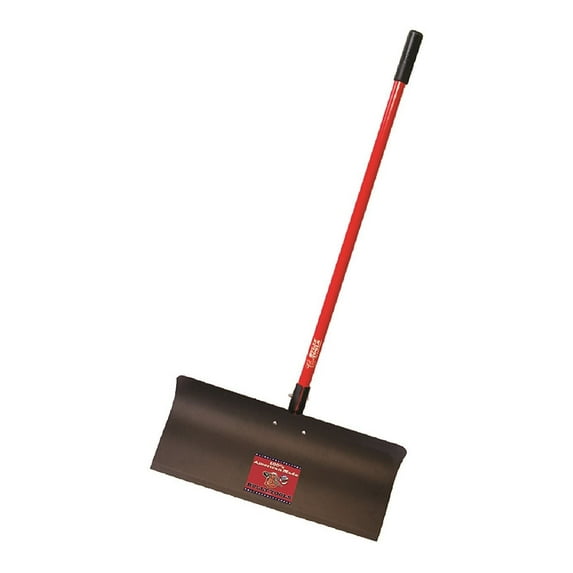 Bully Tools 92816 Steel Snow Pusher with Fiberglass Long Handle, 24"