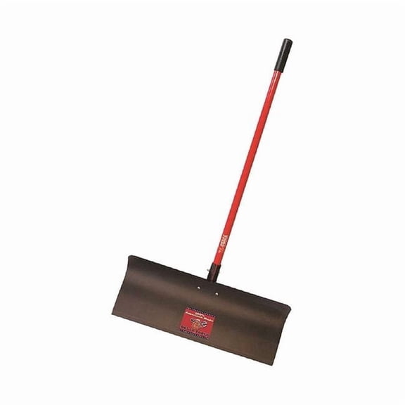 Bully Tools 92818 Steel Snow Pusher with Fiberglass Long Handle, 30"
