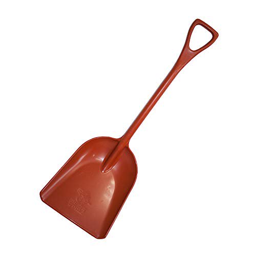Bully Tools 92802 42" 100% Poly Scoop Shovel with D-Grip Handle (Terra)