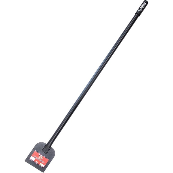 Bully Tools Sidewalk and Ice Scraper 92200 - Heavy Duty Long Steel Handle - Black — Residential Use, Standard Application