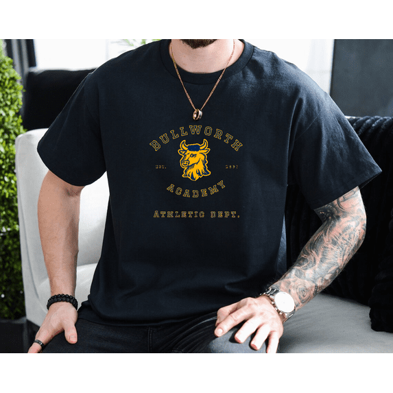 Bully Video Game Bullworth Academy Athletic Aesthetic Gear Unisex T-Shirt, up to size 3XL.