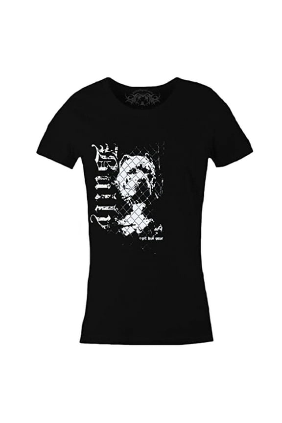 Bully Women's Pit Bull Slim Fit T-Shirt Tee, Pit Bull Mom (2XL)