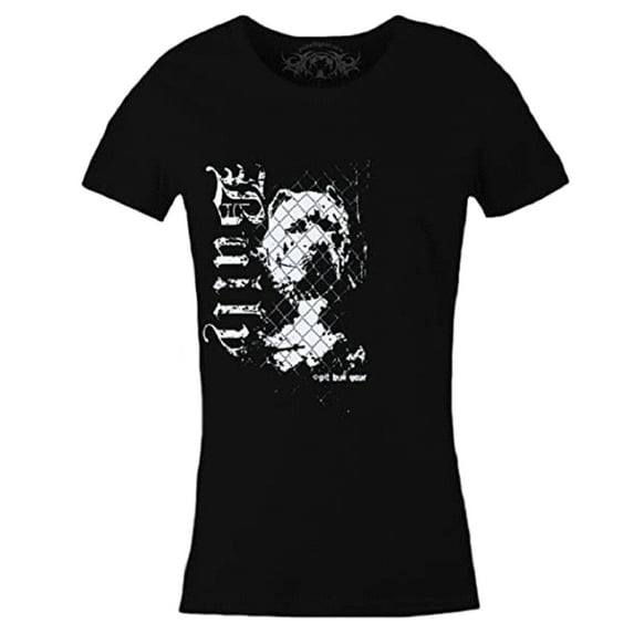 Bully Women's Pit Bull Slim Fit T-Shirt Tee, Pit Bull Mom (Small)