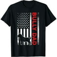 thumbnail image 1 of Bully or pitbull dog DAD vintage american flag papa gifts T-Shirt, 1 of 4