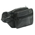 thumbnail image 1 of Bullz Leather Large Waist Bag Multi Pocket Fanny Pack with Adjustable Waist Strap, 1 of 7