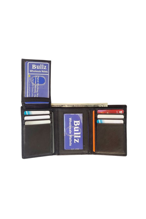 Men's Genuine Leather Slim and Compact Multi Card Tifold Men's Wallet