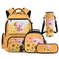 thumbnail image 1 of Bulopur 17 Inch 4 Piece Backpack Set Sunflower Bee Axolotl Print School Bookbag with Lunch Box, Water Bottle Holder and Pencil Case for School Daily Use, 1 of 7