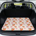 thumbnail image 1 of Bulopur 29"x39" Car Trunk Mat Pink Bow Fall Cargo Liner Waterproof Autumn‑Theme Rear Trunk Pad for SUV Sedan, 1 of 7