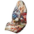 thumbnail image 1 of Bulopur American Flag Front Car Seat Towel Eagle Waterproof Car Seat Protector for Men Durable Athletic Towel for Holiday Fit SUV Sedan Truck, 1 of 8